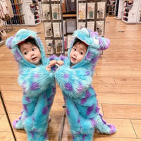 Thumbnail for Cute Animal Baby Jumpsuit With Hooded Zipper