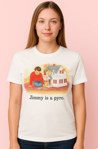 Childhood Jimmy is a Pyro Adult White