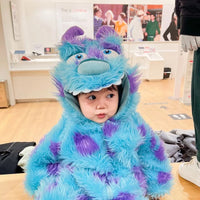 Thumbnail for Cute Animal Baby Jumpsuit With Hooded Zipper