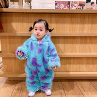 Thumbnail for Cute Animal Baby Jumpsuit With Hooded Zipper