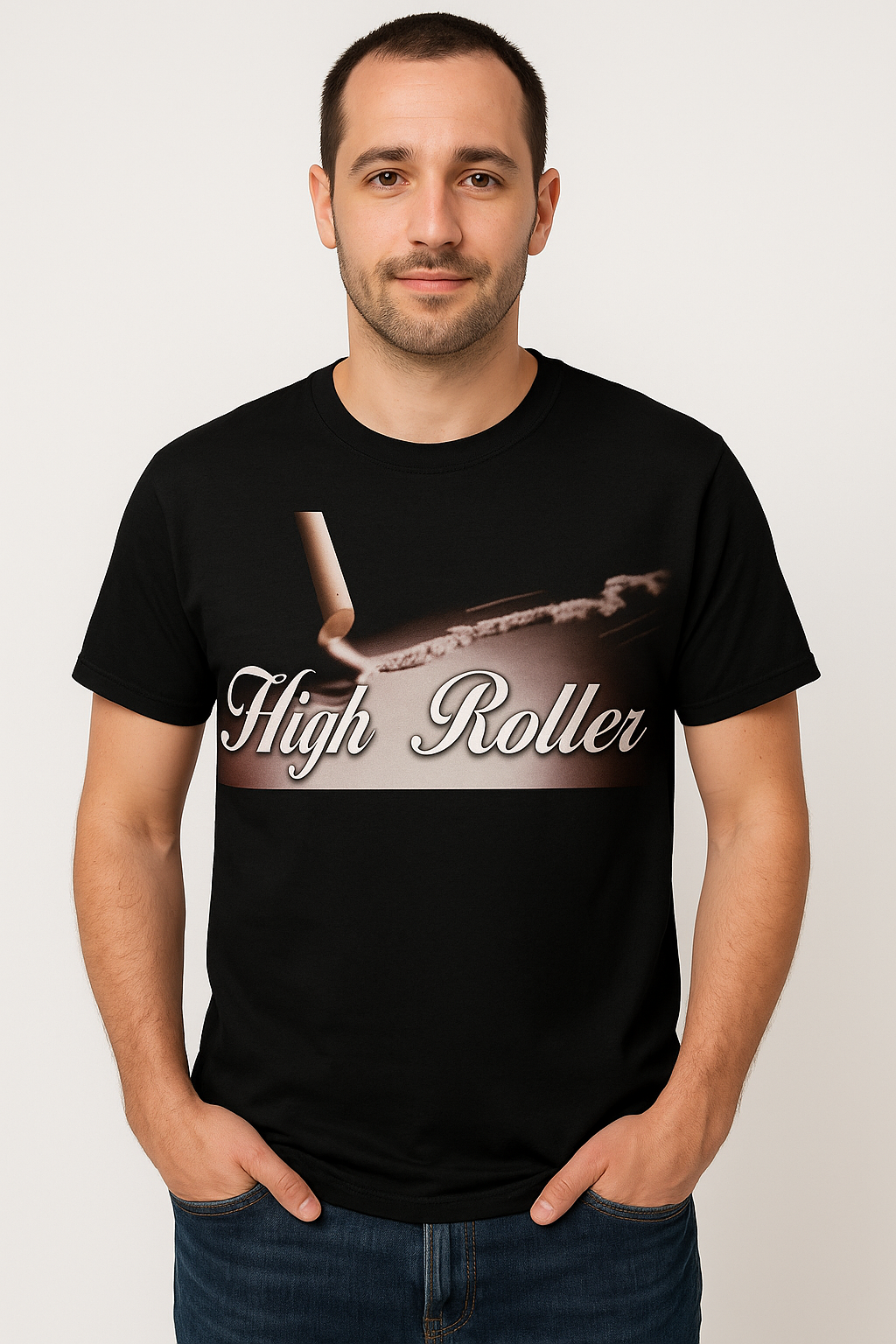 High Roller Retro Spoof tshirt T-Shirt