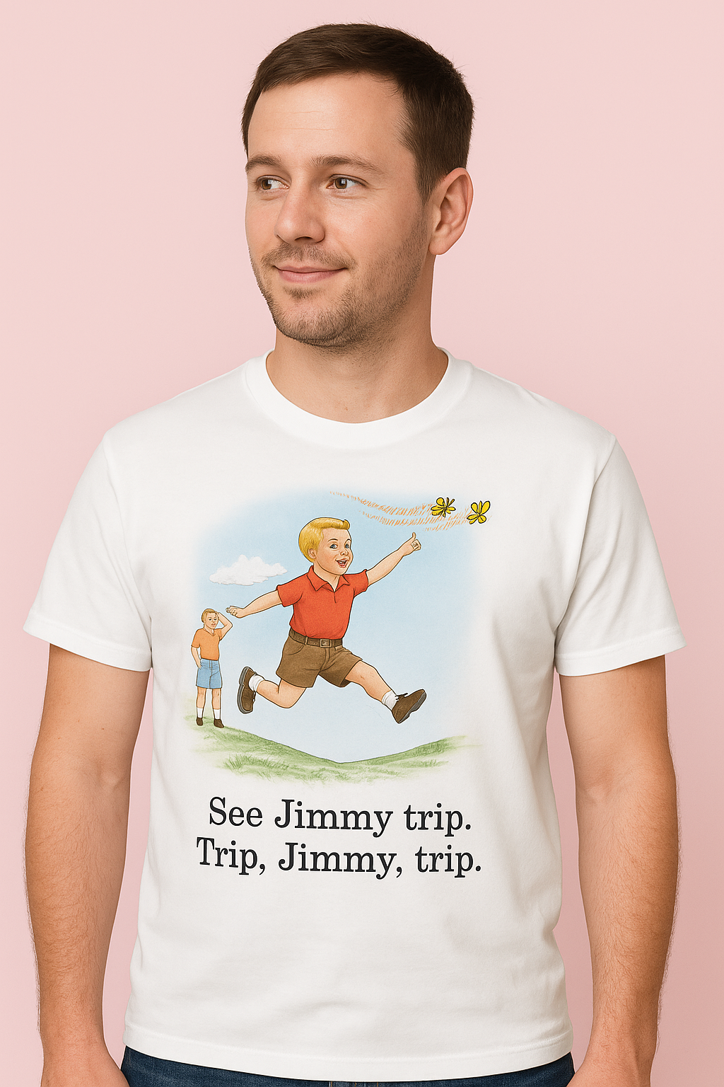 Childhood See Jimmy Trip. Trip Jimmy Trip White Tshirt