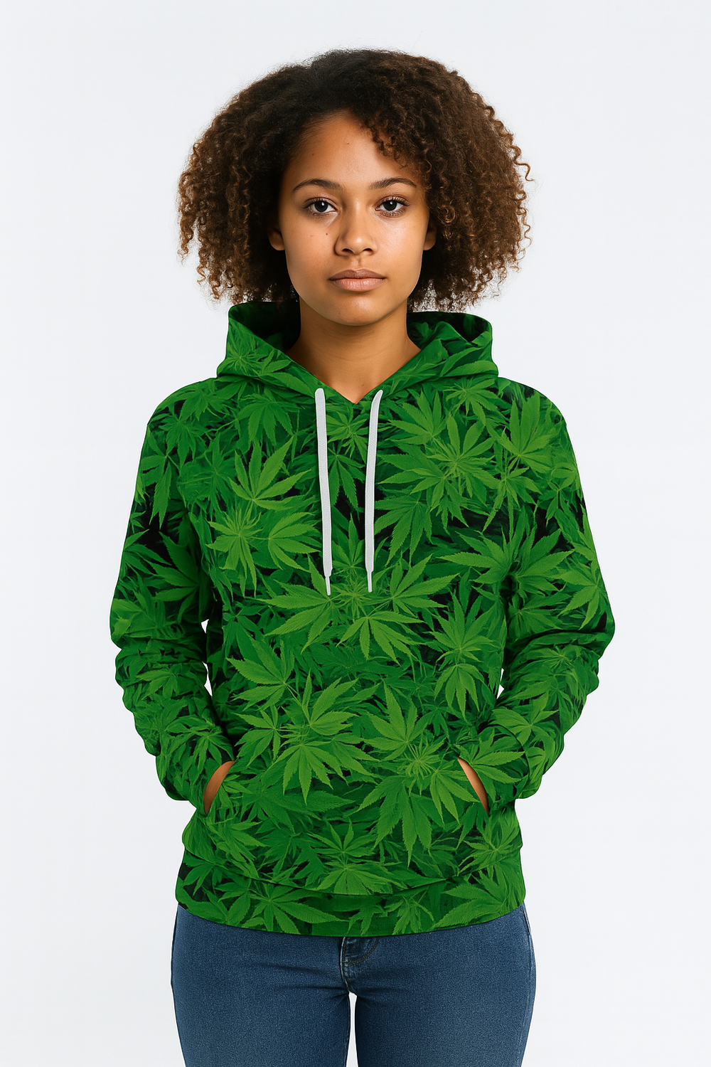 Pot Leaves Allover 3D Print Hoodie