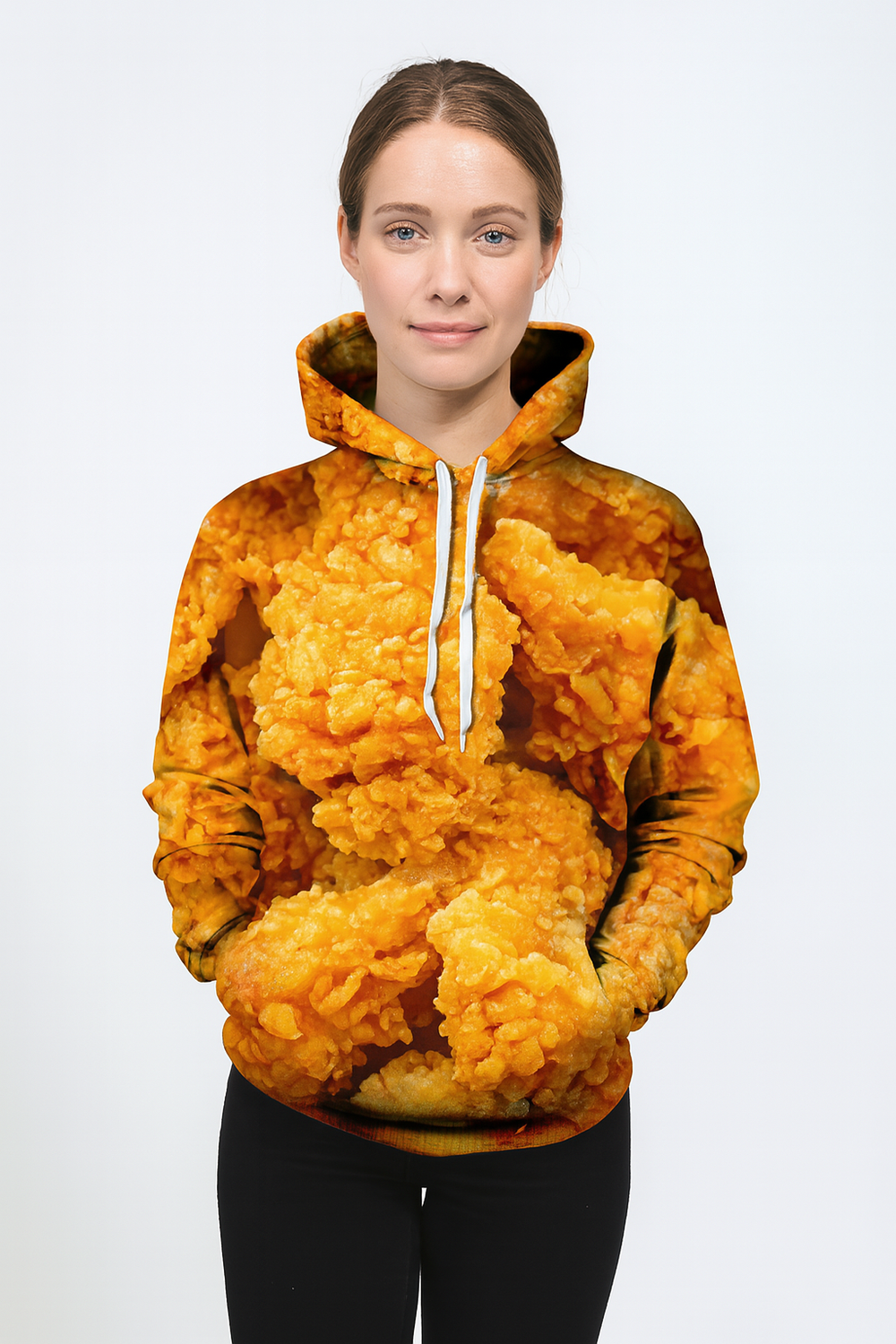 Fried Chicken Allover 3D Print Hoodie