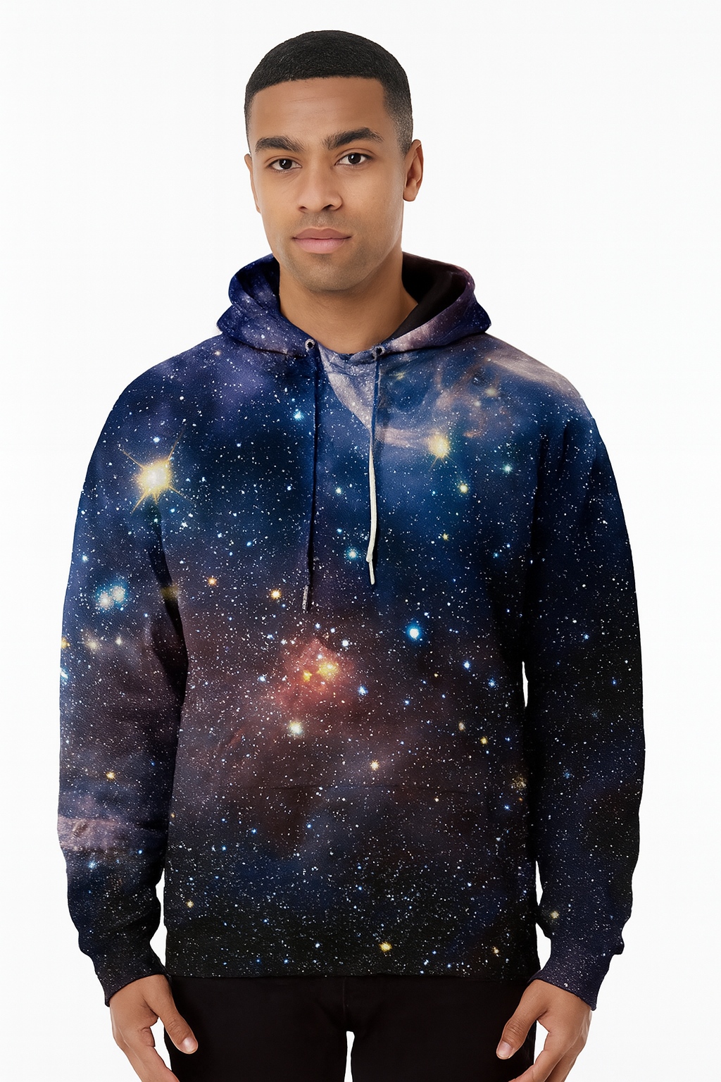 Lush Galaxy Allover 3D Digital Print Hoodie