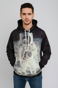 Thumbnail for Apollo Lunar Landing Photo Allover 3D Print Hoodie