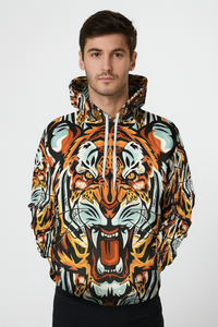 Thumbnail for Mandala Tiger Allover 3D Print Hoodie