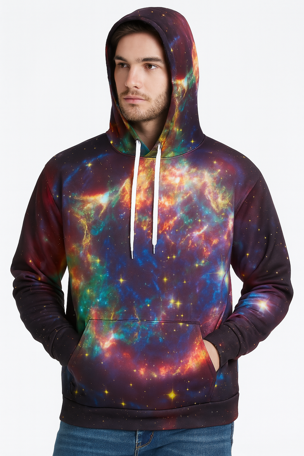 3d Galaxy Print Unisex Hoodie