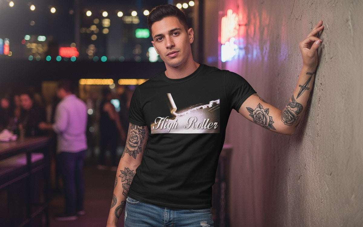 High Roller Retro Spoof tshirt T-Shirt