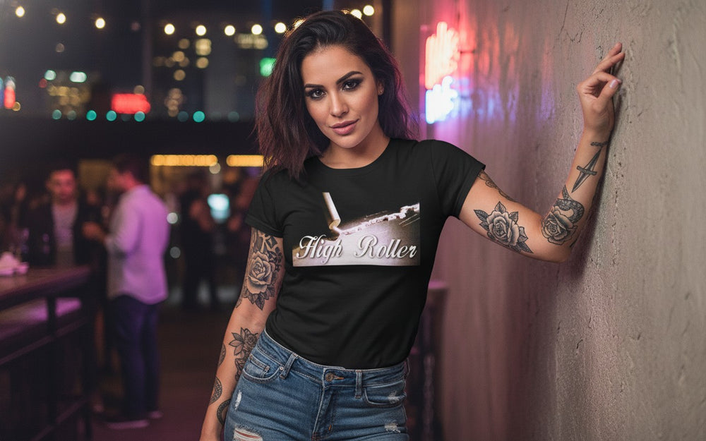 High Roller Retro Spoof tshirt T-Shirt