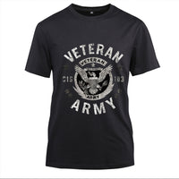 Thumbnail for U.S. Army Veteran Eagle Crest t-shirt in Black, front view