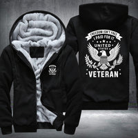 Thumbnail for Freedom Isn't Free U.S. Veteran fleece jacket in Black, product view