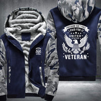 Thumbnail for Freedom Isn't Free U.S. Veteran fleece jacket in Blue Camo, product view