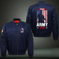 Thumbnail for Proud Army Son American Flag jacket in Blue, product view