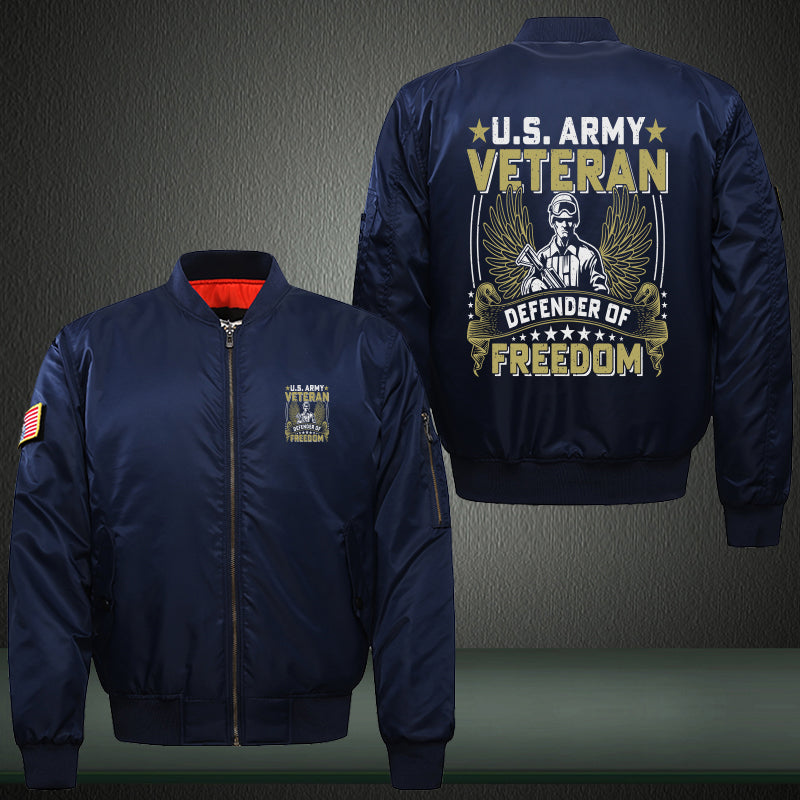 U.S. Army Veteran Defender of Freedom jacket in Blue, product view