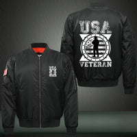 Thumbnail for USA Veteran Soldier Emblem jacket in Black, product view