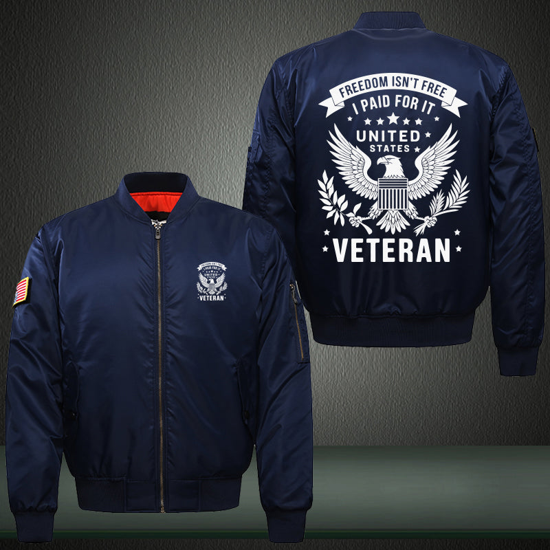 Freedom Isn't Free U.S. Veteran jacket in Blue, product view