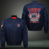 Thumbnail for A Veteran Wrote a Blank Check jacket in Blue, product view
