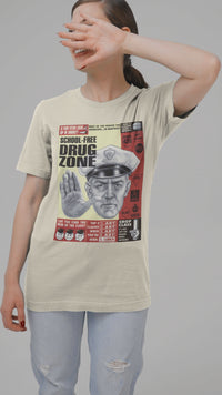 School-Free Drug Zone Retro Spoof tshirt T-Shirt