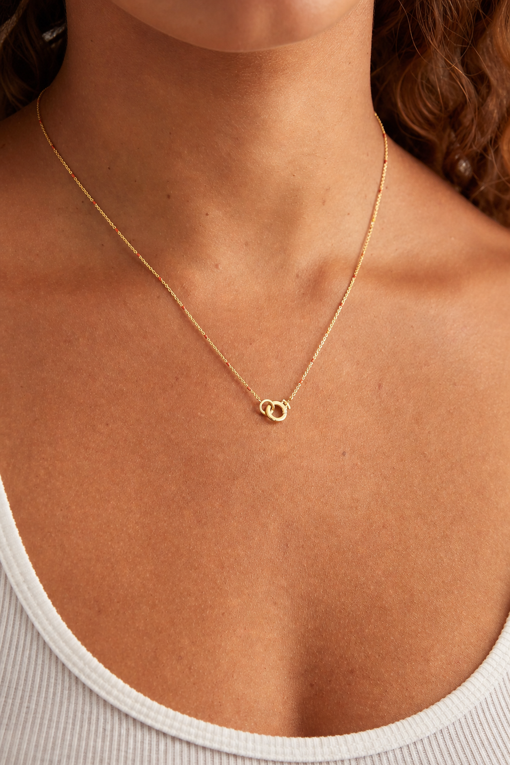 Necklece, close-up detail product photograph