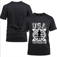 Thumbnail for USA Veteran Soldier Emblem t-shirt in Black, alternate view