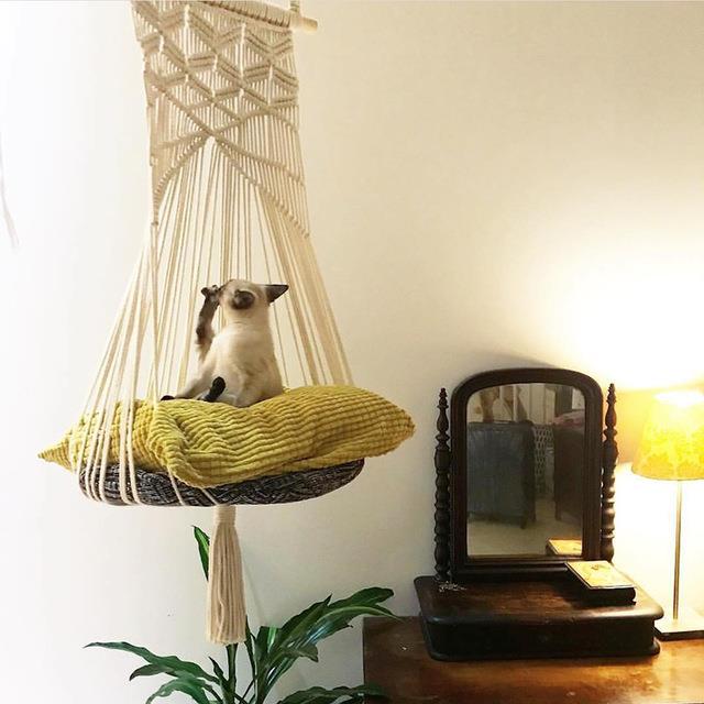 Hammock Cotton Swing Basket