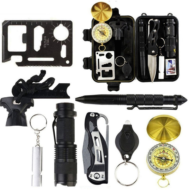 10 In 1 Emergency Survival Gear Outdoor Camping Hiking Survival Tools