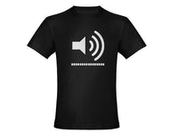 Thumbnail for Turn it Up Volume Icon Black Tshirt With White Print - TshirtNow.net