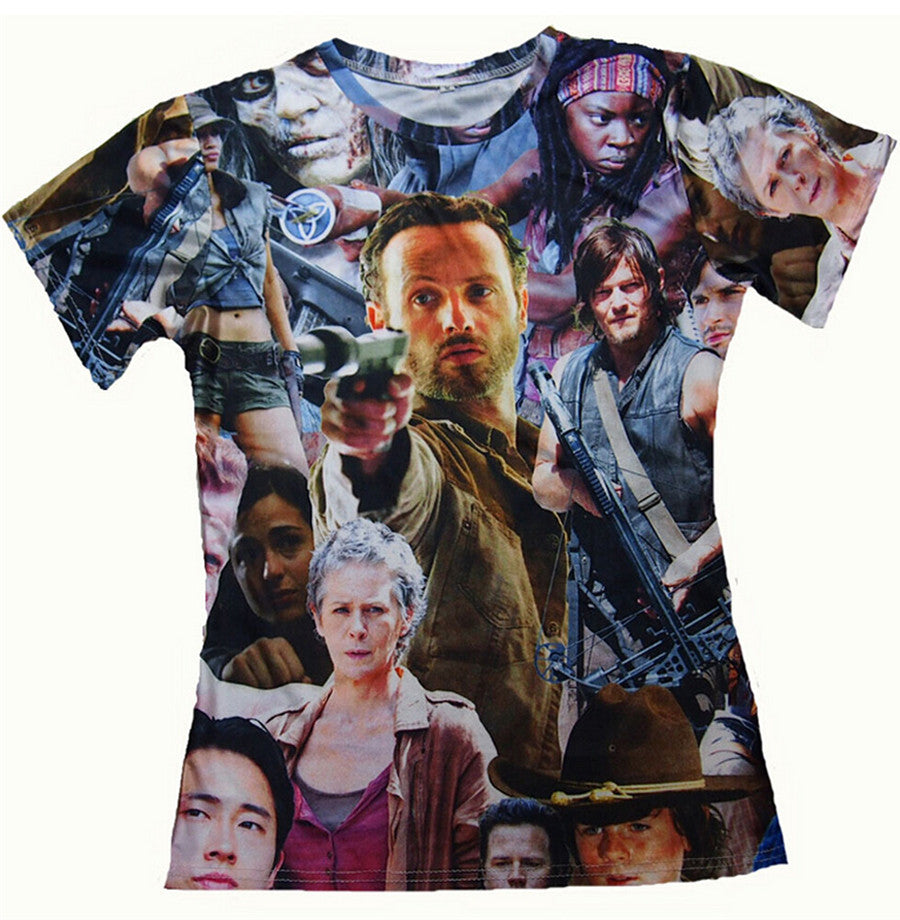 The Walking Dead Allover 3D Print Tshirts - TshirtNow.net - 1