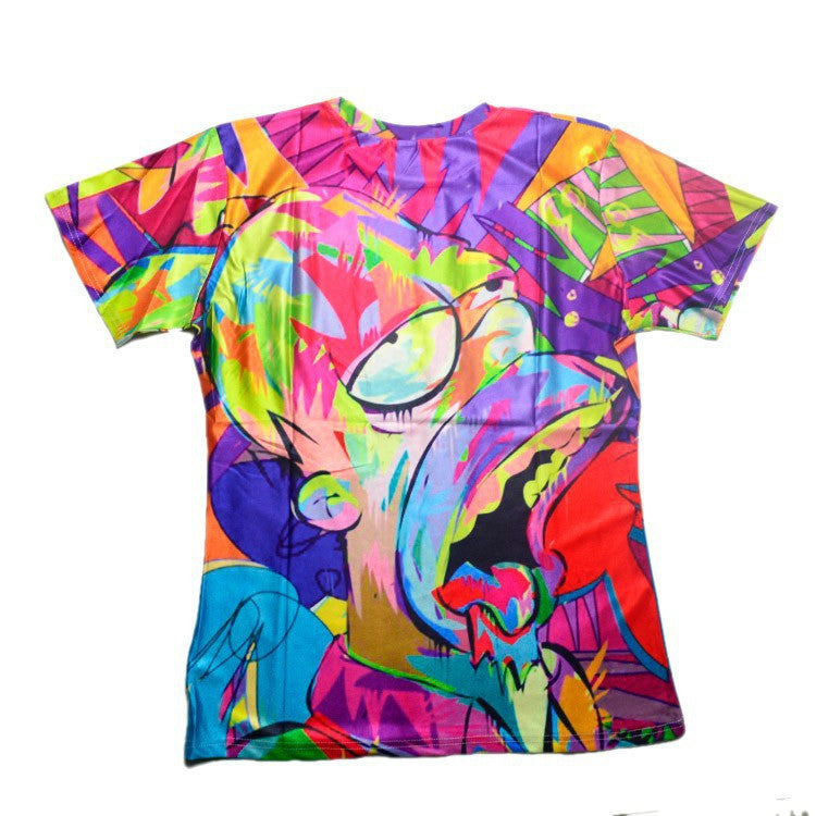 The Simpsons Homer Simpson Colorful Allover Print Tshirt - TshirtNow.net - 2