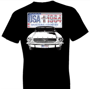 Ford Mustang Country w/ Crest Tshirt - TshirtNow.net - 1