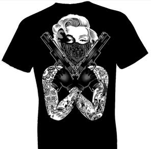 Marilyn Monroe Gangsta Pose Tshirt - TshirtNow.net - 1
