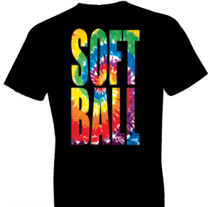 Softball Tie Dye Tshirt - TshirtNow.net - 1