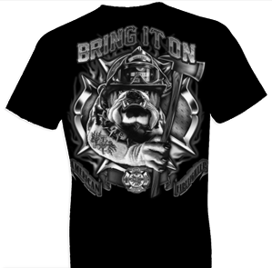 Firefighters Bulldog Fire Tshirt - TshirtNow.net - 1