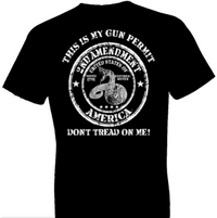 Thumbnail for 2nd Amendment Dont Tread On Me Tshirt - TshirtNow.net - 1