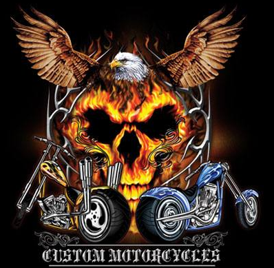 Eagle Skull Riders Biker Tshirt - TshirtNow.net - 2