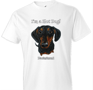 Funny Black and Tan Dachshund Tshirt - TshirtNow.net - 1