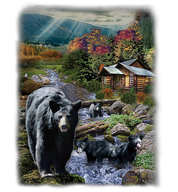 At The Cabin Wildlife Oversized tshirt - TshirtNow.net - 2