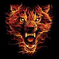 Thumbnail for Flaming Wolf Tshirt - TshirtNow.net - 2
