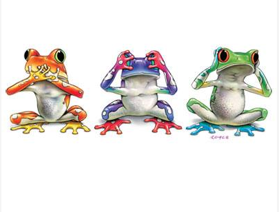 No Evil Frogs Tshirt - TshirtNow.net - 2
