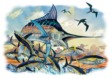 Marlin and Tuna Fish Tshirt - TshirtNow.net - 2