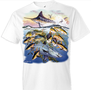 Saltwater Collage Fish Tshirt - TshirtNow.net - 1