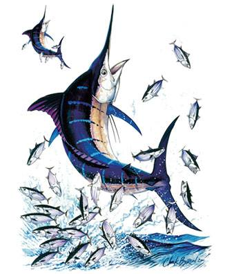 Blue Marlin 2 Fish Tshirt - TshirtNow.net - 2