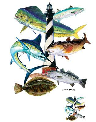 Cape Hatteras Fish Tshirt - TshirtNow.net - 2