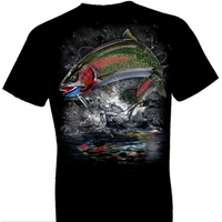 Thumbnail for Jumping Rainbow Trout Tshirt - TshirtNow.net - 1