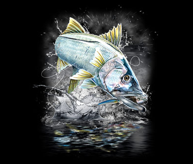 Jumping Snook Tshirt - TshirtNow.net - 2