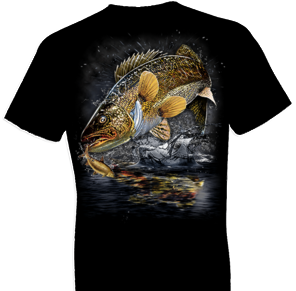 Jumping Walleye Tshirt - TshirtNow.net - 1