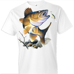 Walleye Tshirt with Oversized Print - TshirtNow.net - 1