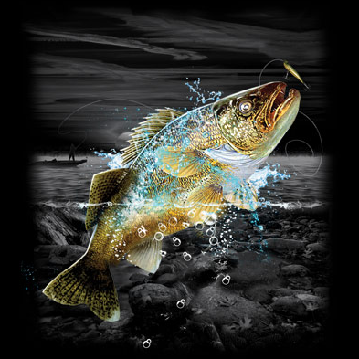 Walleye Wilderness Tshirt - TshirtNow.net - 2