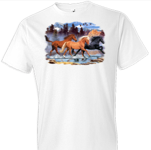 Running Free 2 Horse Tshirt - TshirtNow.net - 1